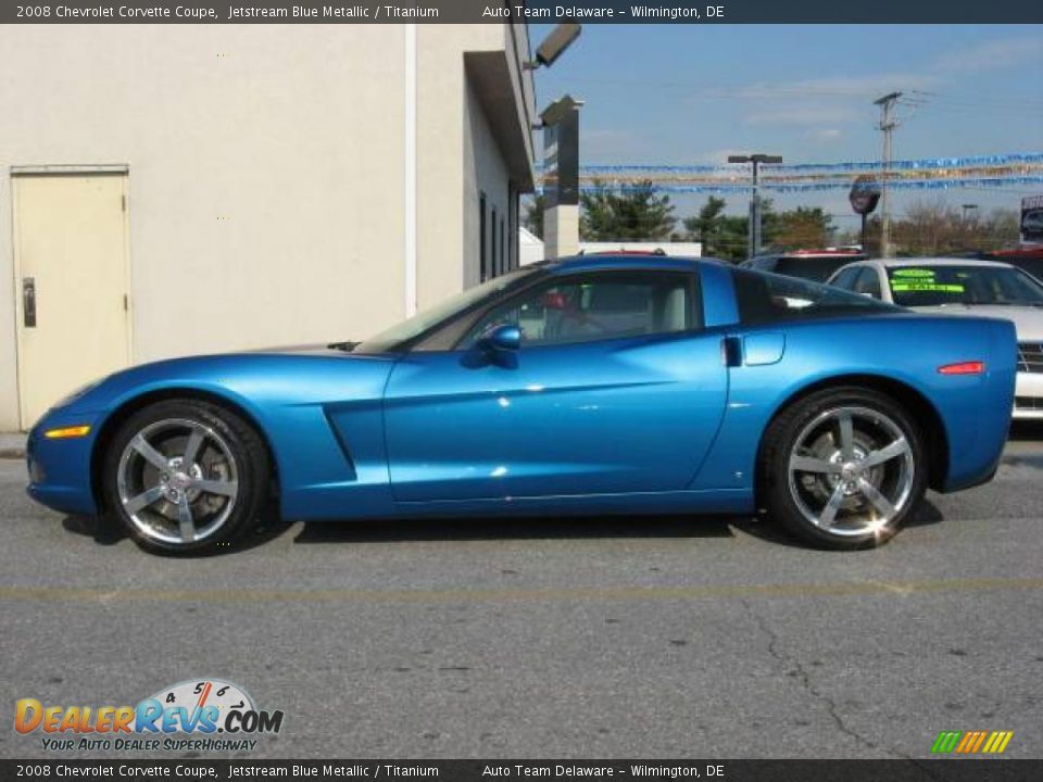 2008 Chevrolet Corvette Coupe Jetstream Blue Metallic / Titanium Photo #4