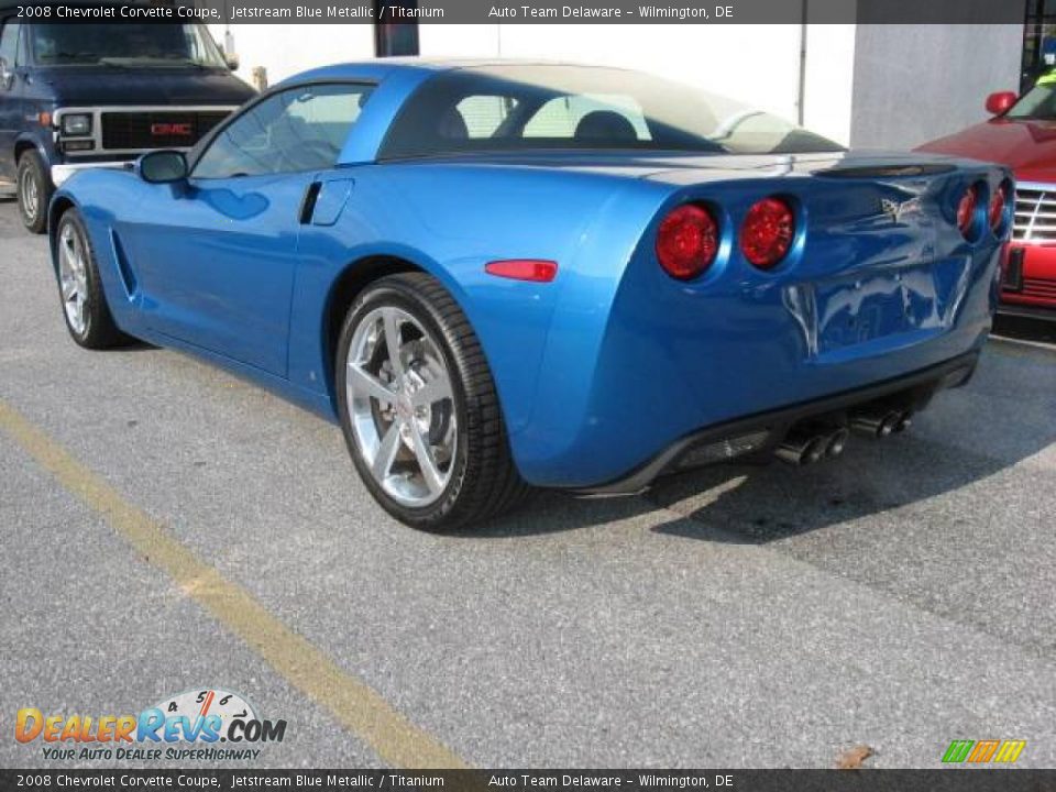 2008 Chevrolet Corvette Coupe Jetstream Blue Metallic / Titanium Photo #5