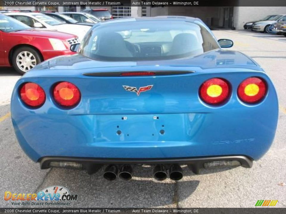2008 Chevrolet Corvette Coupe Jetstream Blue Metallic / Titanium Photo #6
