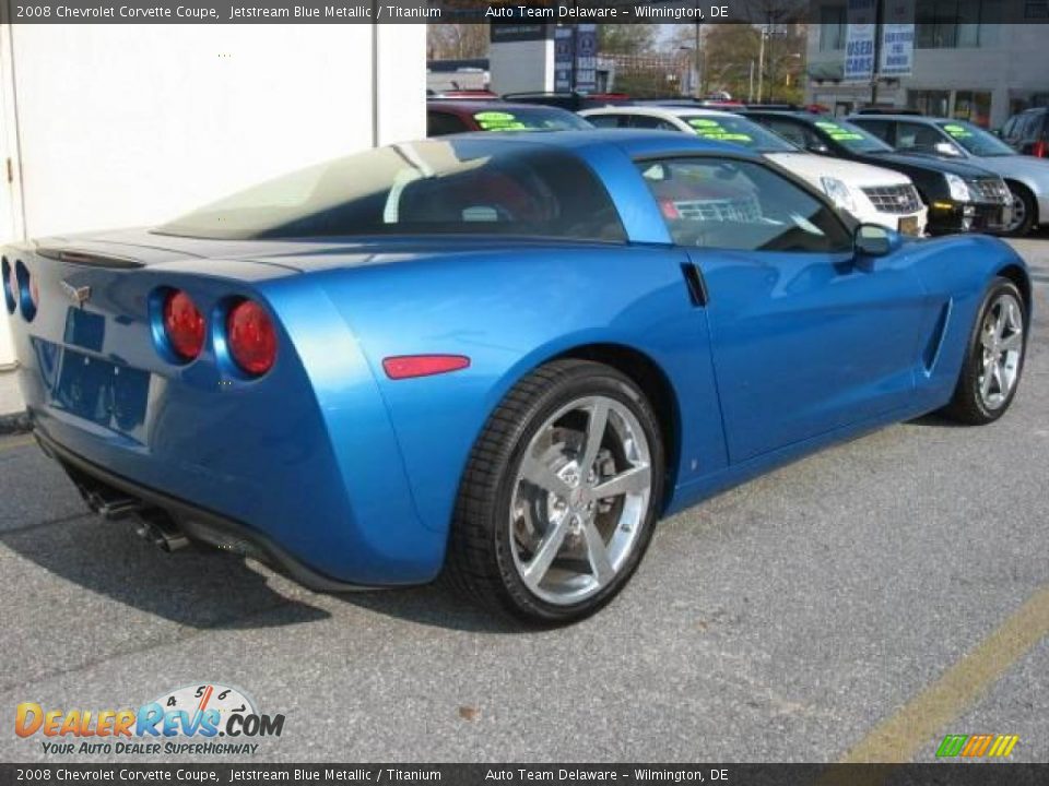 2008 Chevrolet Corvette Coupe Jetstream Blue Metallic / Titanium Photo #7