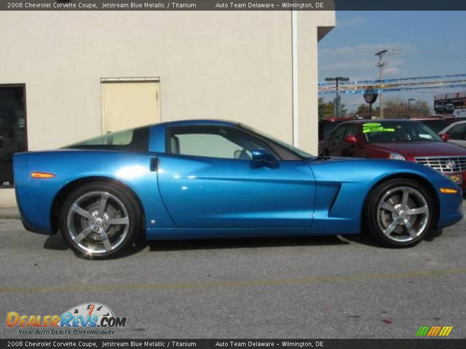 2008 Chevrolet Corvette Coupe Jetstream Blue Metallic / Titanium Photo #8