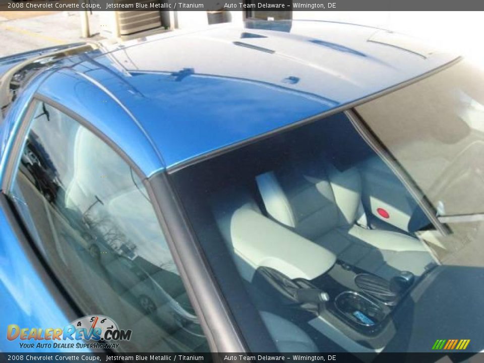 2008 Chevrolet Corvette Coupe Jetstream Blue Metallic / Titanium Photo #10