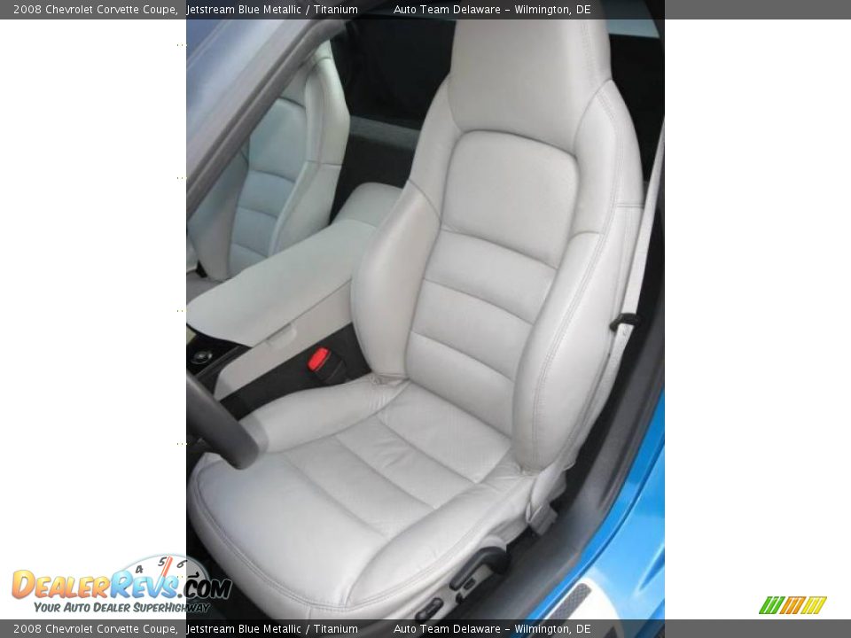 2008 Chevrolet Corvette Coupe Jetstream Blue Metallic / Titanium Photo #12