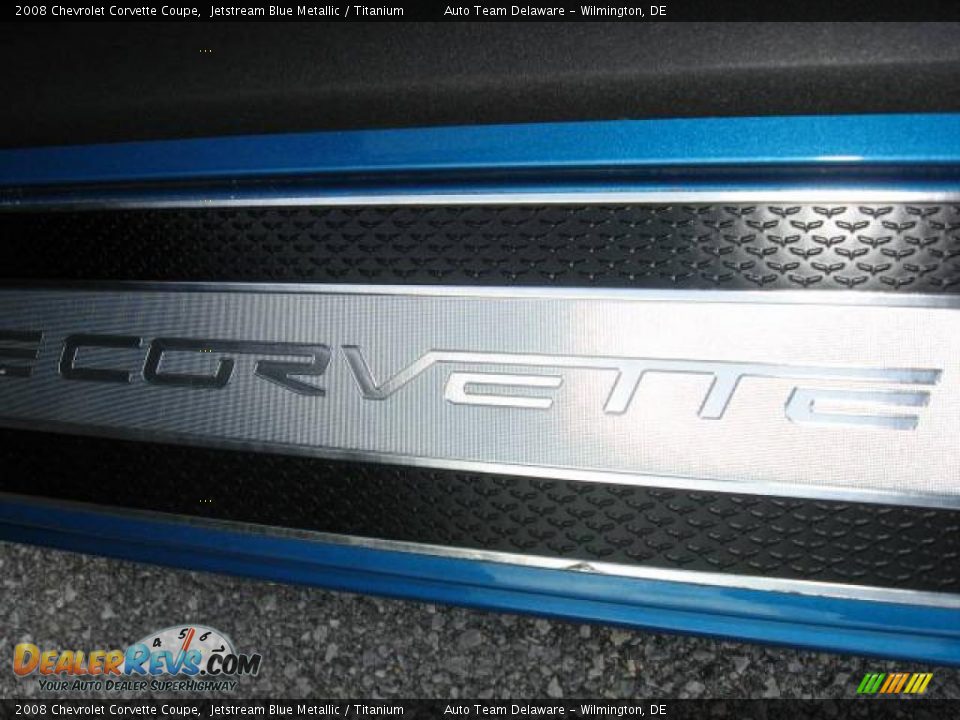 2008 Chevrolet Corvette Coupe Jetstream Blue Metallic / Titanium Photo #13