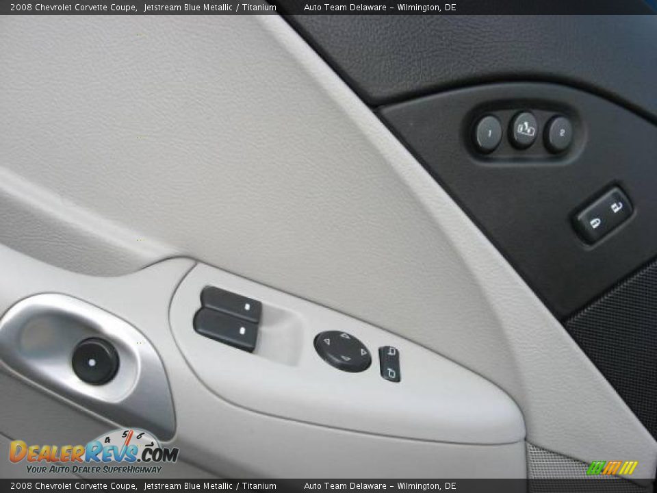 2008 Chevrolet Corvette Coupe Jetstream Blue Metallic / Titanium Photo #14
