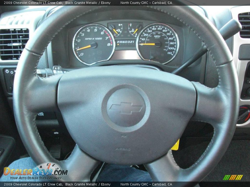 2009 Chevrolet Colorado LT Crew Cab Black Granite Metallic / Ebony Photo #23