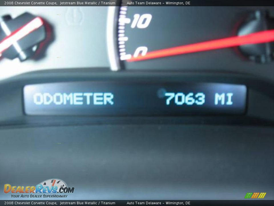 2008 Chevrolet Corvette Coupe Jetstream Blue Metallic / Titanium Photo #18