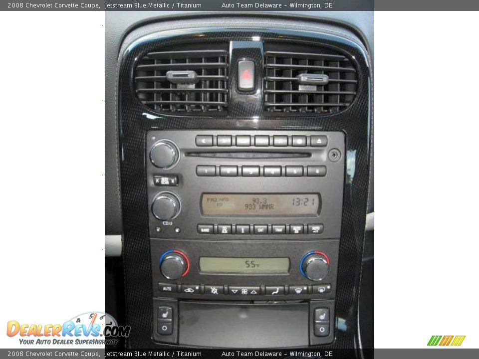 2008 Chevrolet Corvette Coupe Jetstream Blue Metallic / Titanium Photo #19