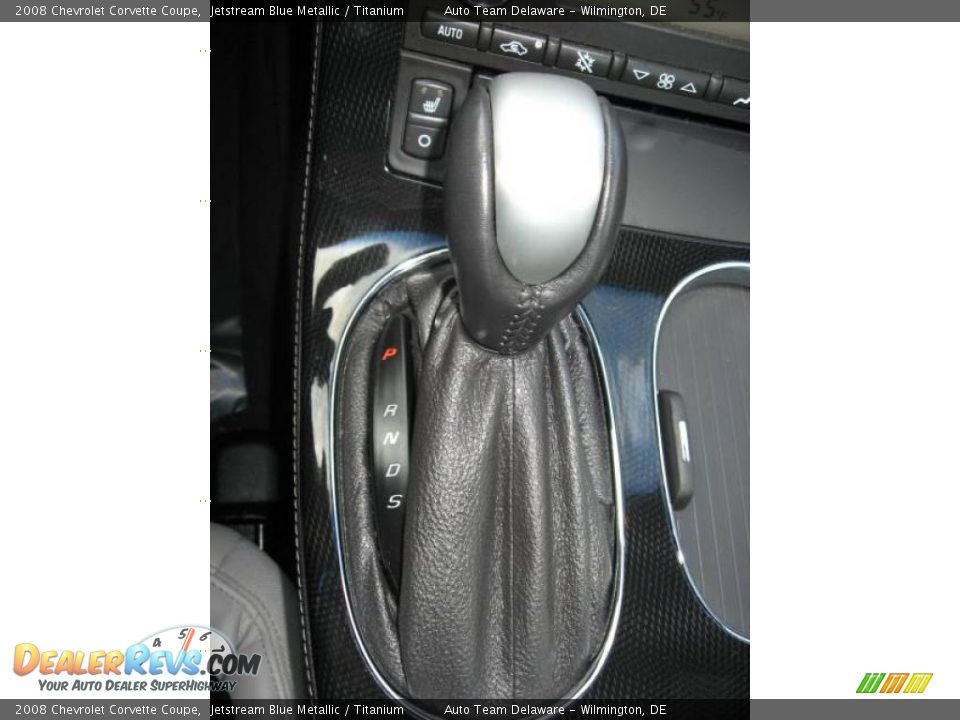 2008 Chevrolet Corvette Coupe Jetstream Blue Metallic / Titanium Photo #22