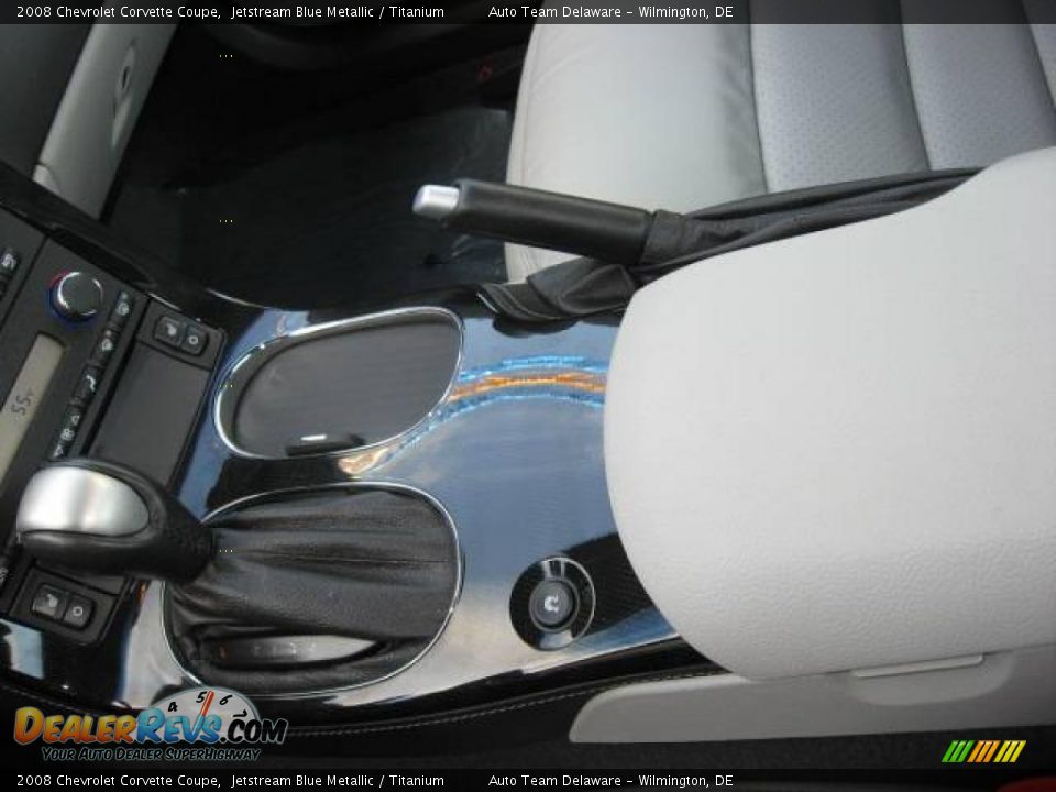 2008 Chevrolet Corvette Coupe Jetstream Blue Metallic / Titanium Photo #23