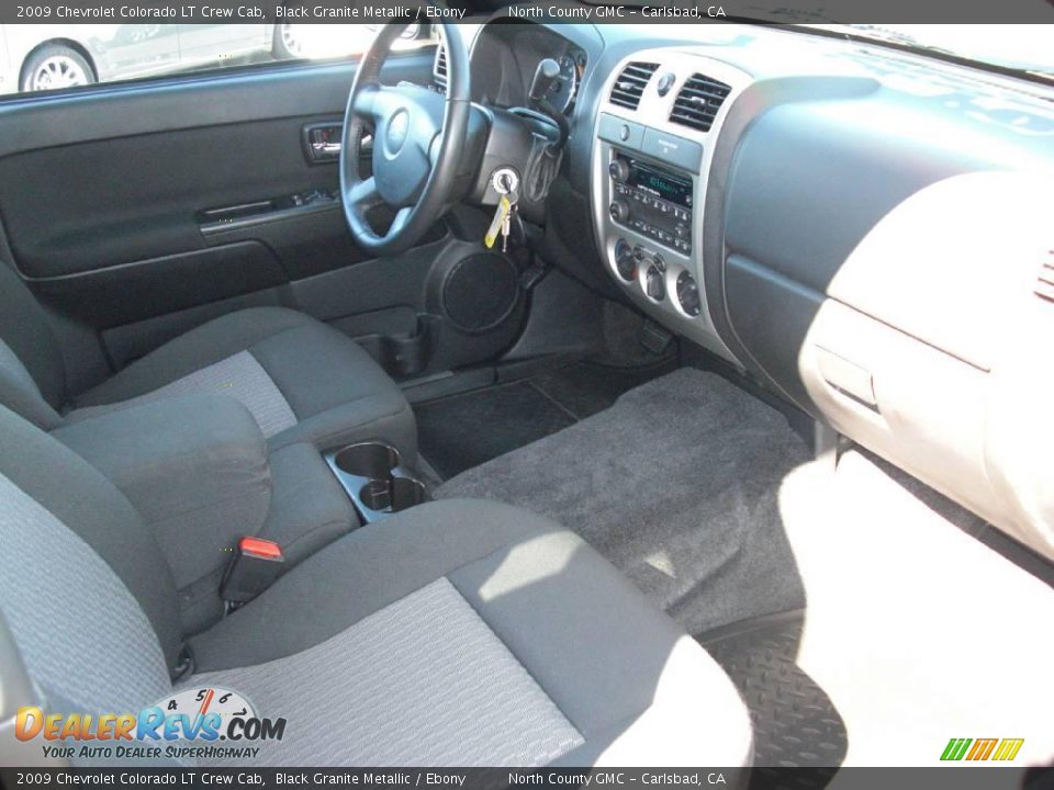 2009 Chevrolet Colorado LT Crew Cab Black Granite Metallic / Ebony Photo #31
