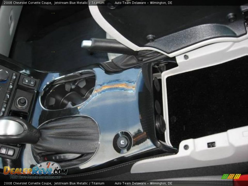 2008 Chevrolet Corvette Coupe Jetstream Blue Metallic / Titanium Photo #24