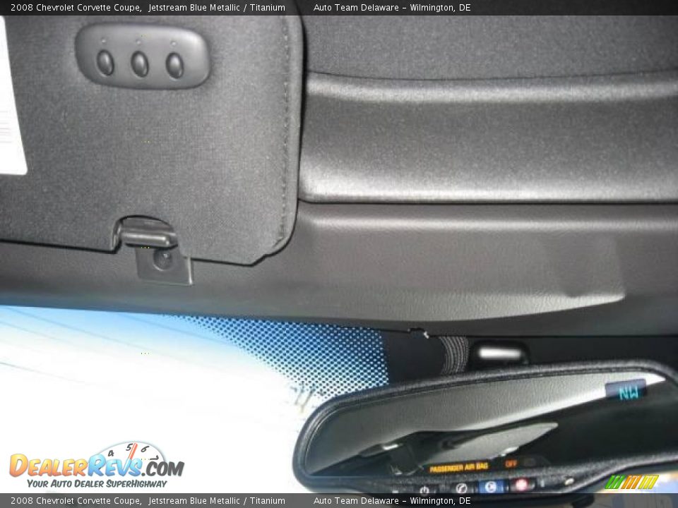 2008 Chevrolet Corvette Coupe Jetstream Blue Metallic / Titanium Photo #25