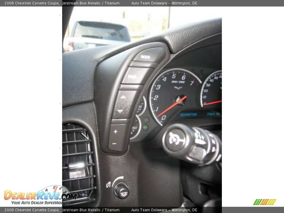 2008 Chevrolet Corvette Coupe Jetstream Blue Metallic / Titanium Photo #27