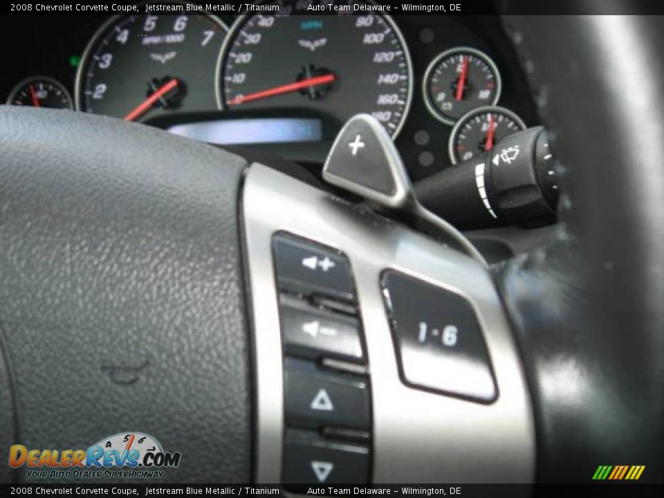 2008 Chevrolet Corvette Coupe Jetstream Blue Metallic / Titanium Photo #28
