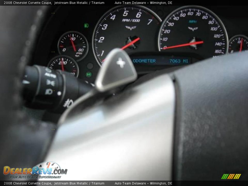 2008 Chevrolet Corvette Coupe Jetstream Blue Metallic / Titanium Photo #29