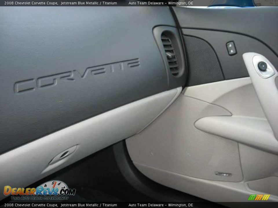 2008 Chevrolet Corvette Coupe Jetstream Blue Metallic / Titanium Photo #30