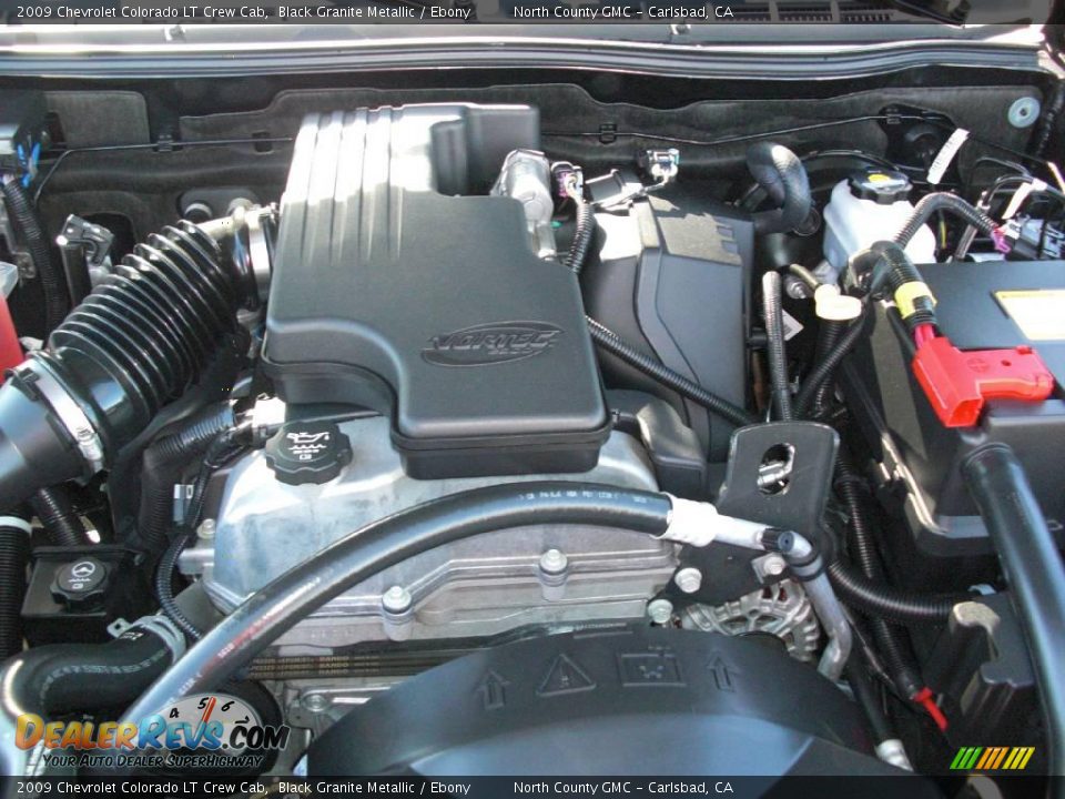2009 Chevrolet Colorado LT Crew Cab Black Granite Metallic / Ebony Photo #34