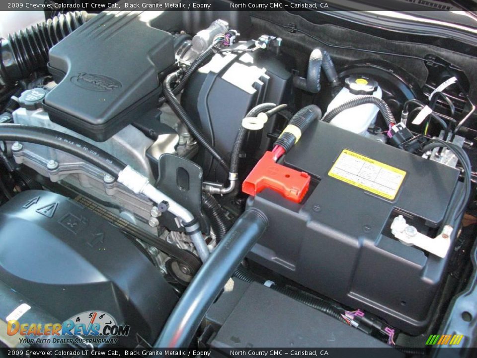 2009 Chevrolet Colorado LT Crew Cab Black Granite Metallic / Ebony Photo #35