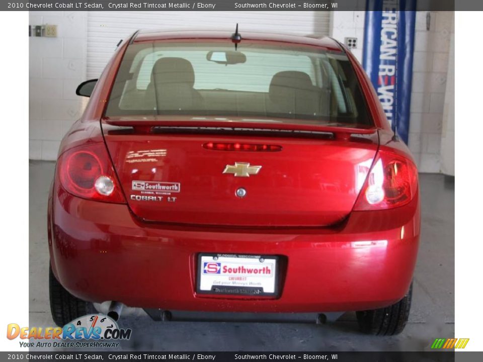 2010 Chevrolet Cobalt LT Sedan Crystal Red Tintcoat Metallic / Ebony Photo #3