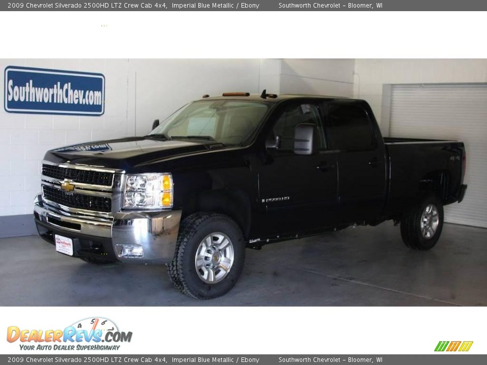 2009 Chevrolet Silverado 2500HD LTZ Crew Cab 4x4 Imperial Blue Metallic / Ebony Photo #1