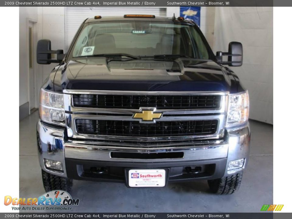 2009 Chevrolet Silverado 2500HD LTZ Crew Cab 4x4 Imperial Blue Metallic / Ebony Photo #2