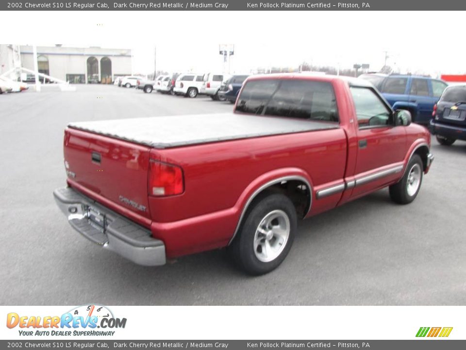 2002 Chevrolet S10 LS Regular Cab Dark Cherry Red Metallic / Medium Gray Photo #6