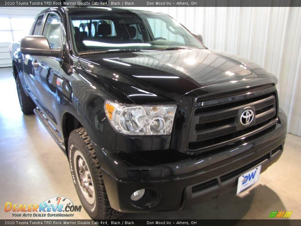 2010 Toyota Tundra TRD Rock Warrior Double Cab 4x4 Black / Black Photo #1