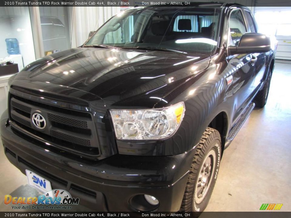 2010 Toyota Tundra TRD Rock Warrior Double Cab 4x4 Black / Black Photo #2