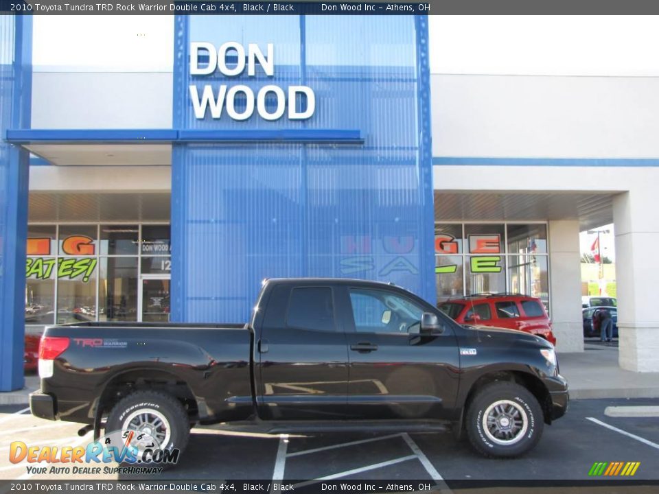2010 Toyota Tundra TRD Rock Warrior Double Cab 4x4 Black / Black Photo #5