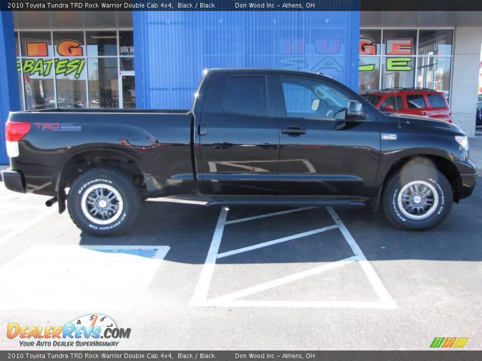 2010 Toyota Tundra TRD Rock Warrior Double Cab 4x4 Black / Black Photo #6