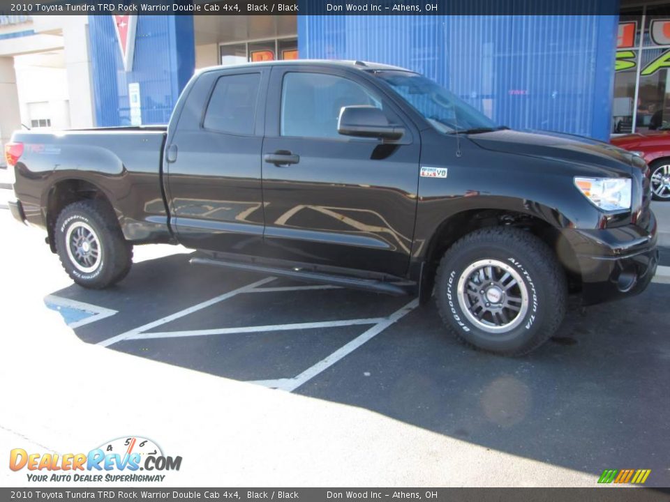 2010 Toyota Tundra TRD Rock Warrior Double Cab 4x4 Black / Black Photo #7