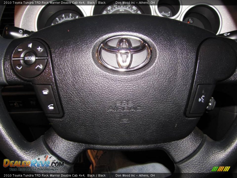 2010 Toyota Tundra TRD Rock Warrior Double Cab 4x4 Black / Black Photo #10