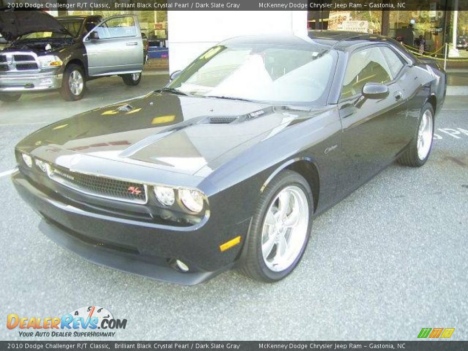2010 Dodge Challenger R/T Classic Brilliant Black Crystal Pearl / Dark Slate Gray Photo #2