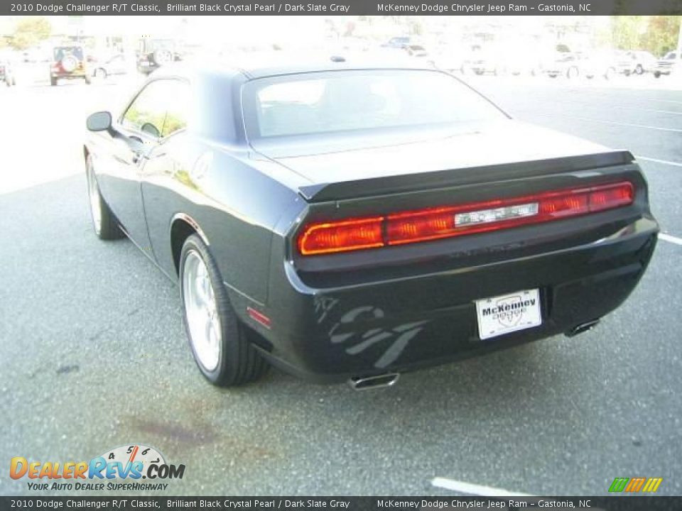 2010 Dodge Challenger R/T Classic Brilliant Black Crystal Pearl / Dark Slate Gray Photo #3