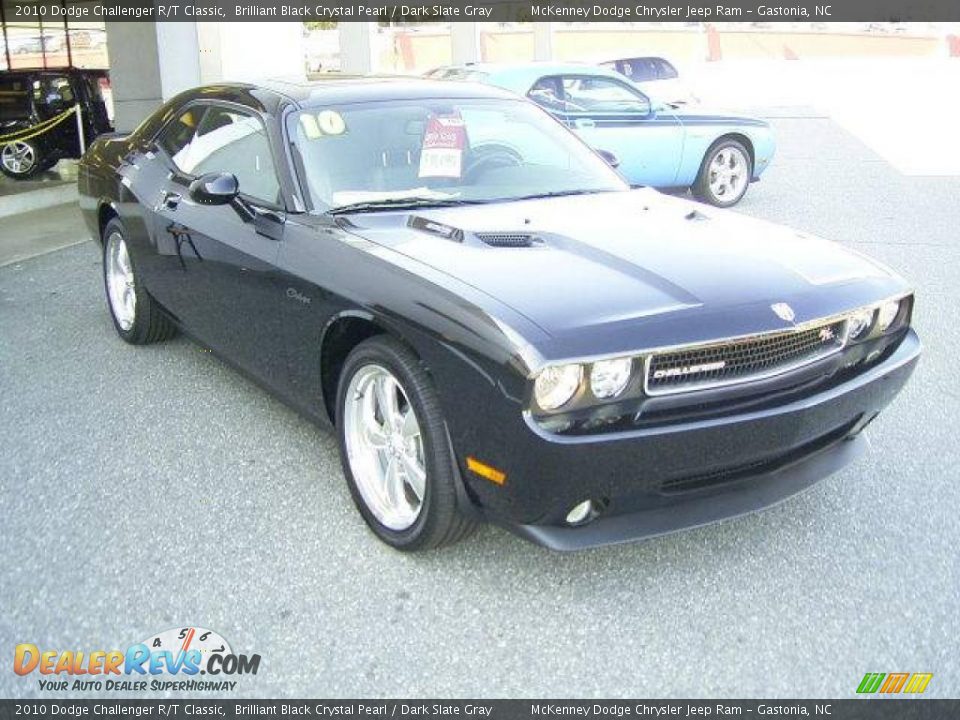 2010 Dodge Challenger R/T Classic Brilliant Black Crystal Pearl / Dark Slate Gray Photo #7
