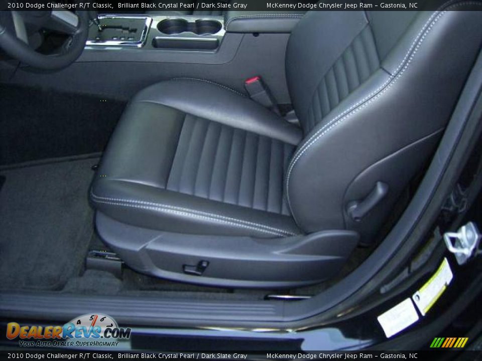 2010 Dodge Challenger R/T Classic Brilliant Black Crystal Pearl / Dark Slate Gray Photo #9