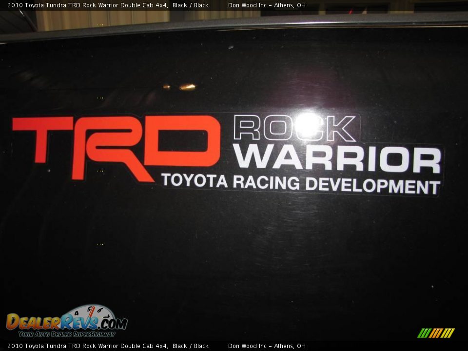 2010 Toyota Tundra TRD Rock Warrior Double Cab 4x4 Black / Black Photo #25