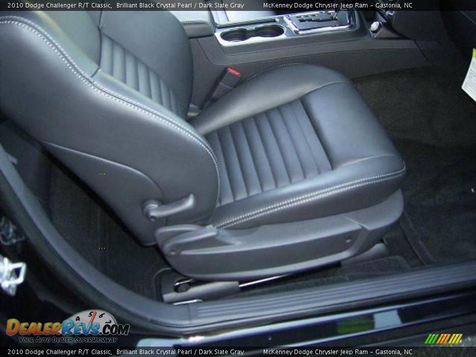 2010 Dodge Challenger R/T Classic Brilliant Black Crystal Pearl / Dark Slate Gray Photo #14