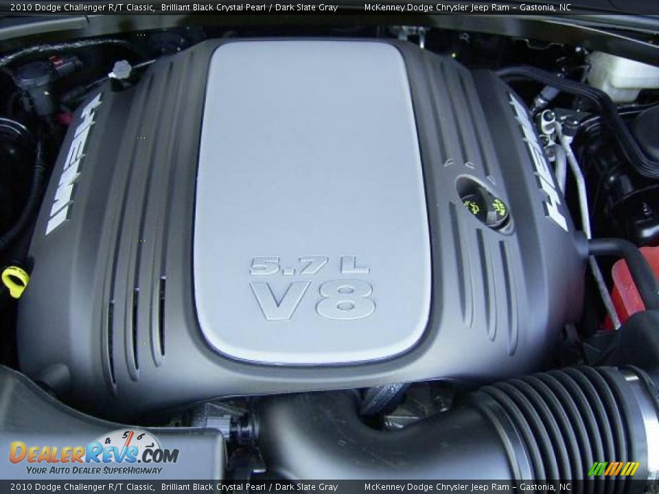 2010 Dodge Challenger R/T Classic Brilliant Black Crystal Pearl / Dark Slate Gray Photo #20