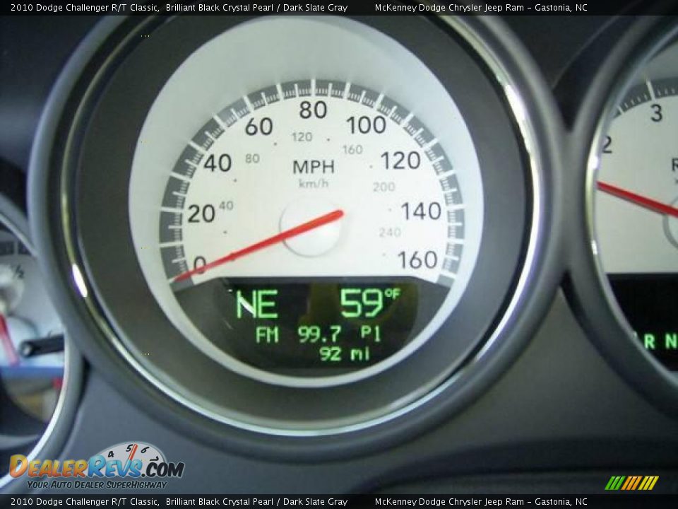 2010 Dodge Challenger R/T Classic Brilliant Black Crystal Pearl / Dark Slate Gray Photo #24