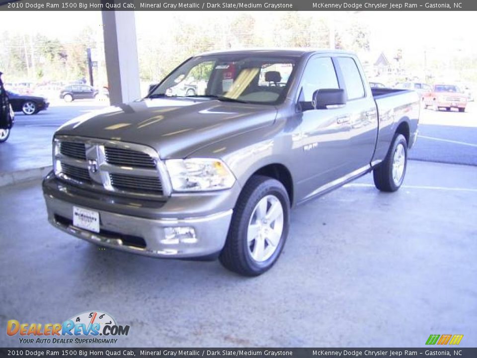 2010 Dodge Ram 1500 Big Horn Quad Cab Mineral Gray Metallic / Dark Slate/Medium Graystone Photo #4