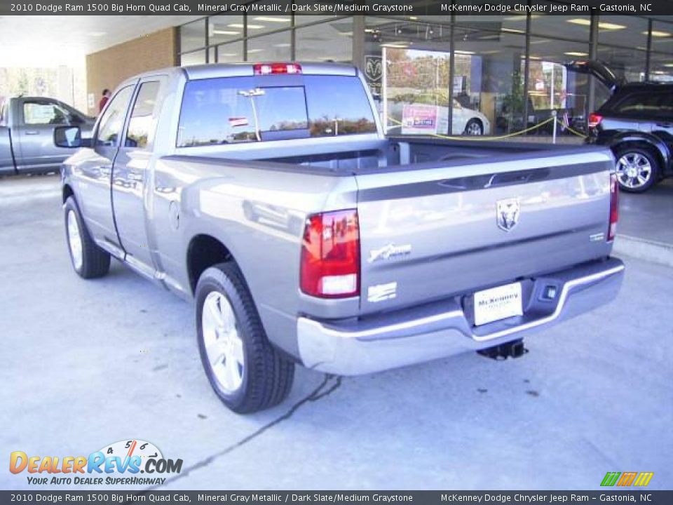 2010 Dodge Ram 1500 Big Horn Quad Cab Mineral Gray Metallic / Dark Slate/Medium Graystone Photo #7