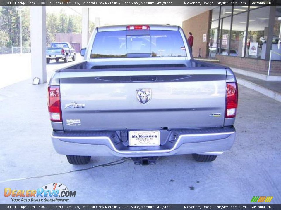 2010 Dodge Ram 1500 Big Horn Quad Cab Mineral Gray Metallic / Dark Slate/Medium Graystone Photo #10