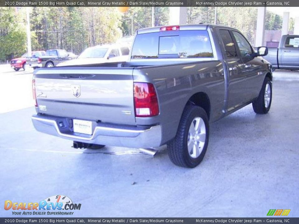 2010 Dodge Ram 1500 Big Horn Quad Cab Mineral Gray Metallic / Dark Slate/Medium Graystone Photo #13