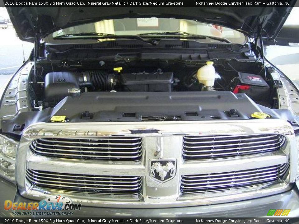 2010 Dodge Ram 1500 Big Horn Quad Cab Mineral Gray Metallic / Dark Slate/Medium Graystone Photo #28