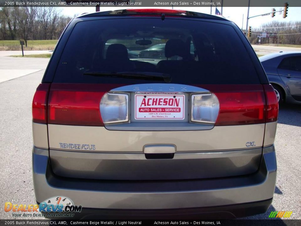 2005 Buick Rendezvous CXL AWD Cashmere Beige Metallic / Light Neutral Photo #4
