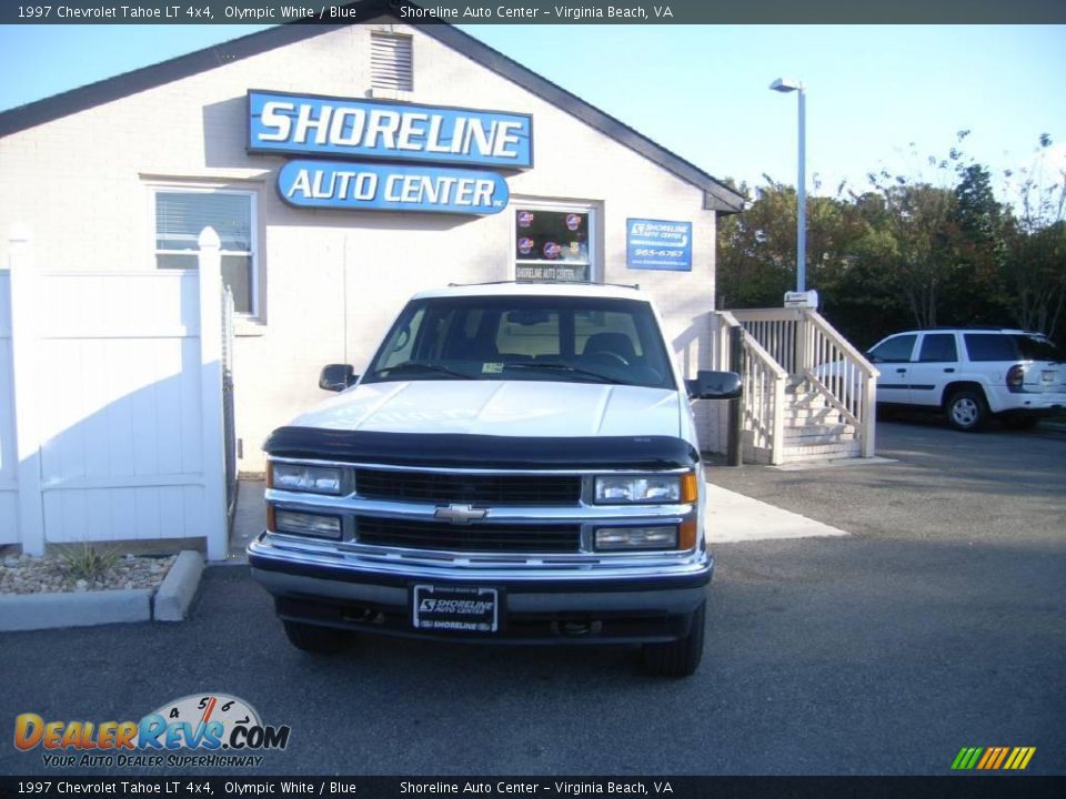 1997 Chevrolet Tahoe LT 4x4 Olympic White / Blue Photo #1