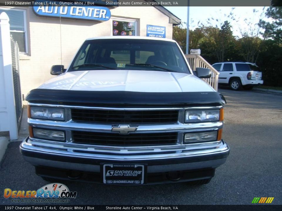 1997 Chevrolet Tahoe LT 4x4 Olympic White / Blue Photo #2
