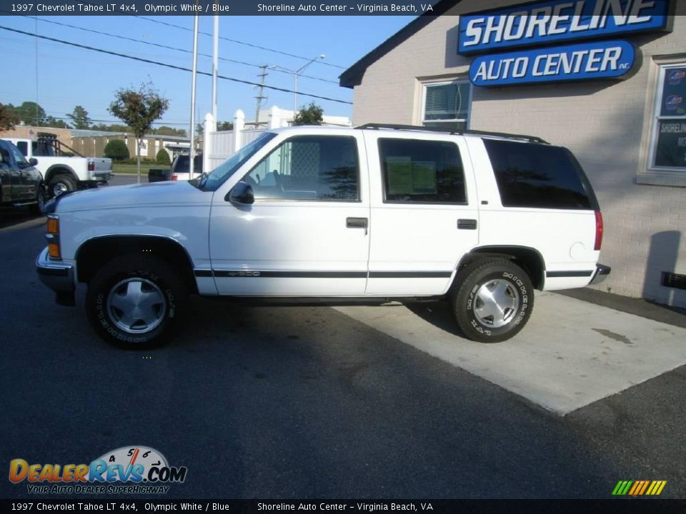 1997 Chevrolet Tahoe LT 4x4 Olympic White / Blue Photo #4